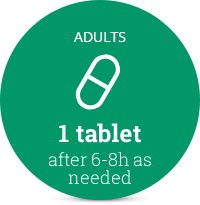 1 tablet after 6-8h as needed